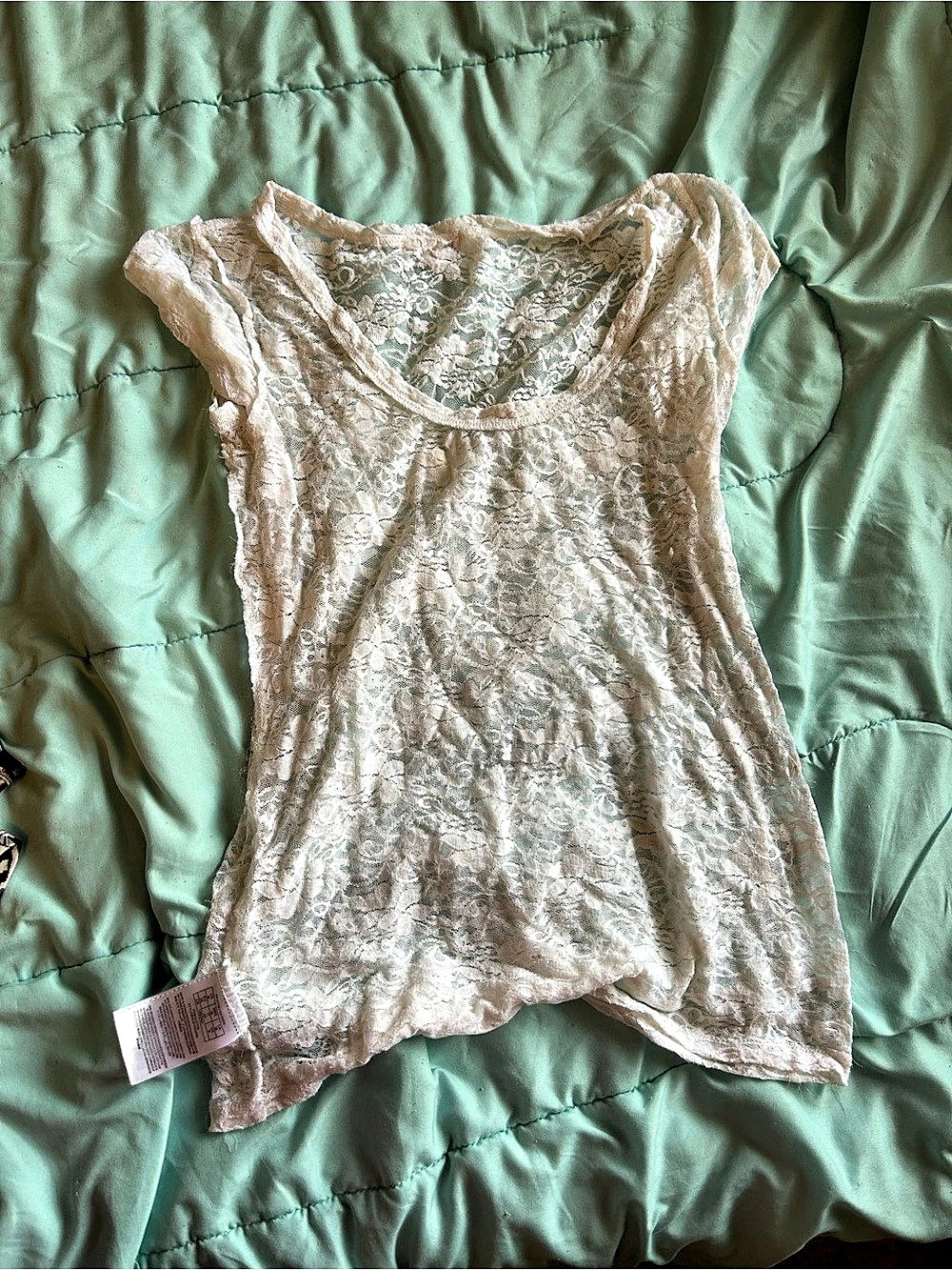 Floral Top in white